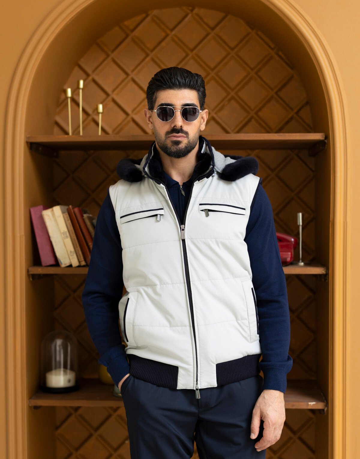 Waterproof Rex & Suede Detailed Vest